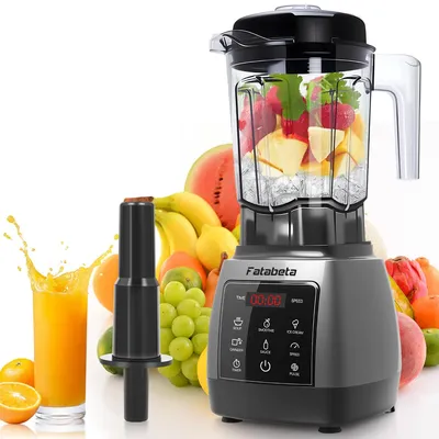 Produktbild von 2000W Standmixer, Mixer 2L BPA Free mit 5 einstellbaren Geschwindigkeiten, 24.000 U/min - Pulsfunktion, Timer, Mixer mit Display