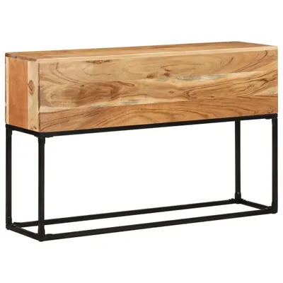 Zdjęcie produktu dla Stolik konsolowy, 120 x 30 x 75 cm, lite drewno akacjowe