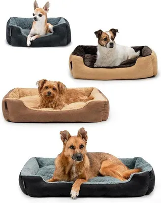 Image de Lit double pour chien et chat, lit moelleux pour animaux de compagnie