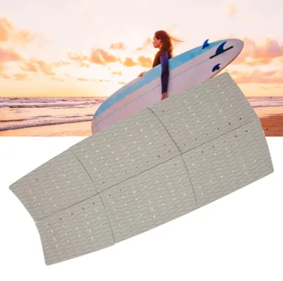 Zdjęcie produktu dla 6 sztuk, podkładka antypoślizgowa do desek surfingowych, wykonana z pianki EVA, szara, do desek surfingowych, skimboardów i skateboardów