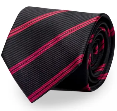 Produktbild von Fabio Farini - 1 Stück Herren Krawatte Schwarz - verschiedene Schwarze Männer Schlips in 8cm Breit (8cm), Schwarz Rot - Dark Chestnut/Deep Red