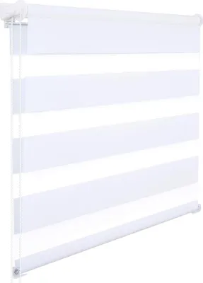 Obrázok produktu pre Dvojité rolety Klemmfix, montáž bez vŕtania | Biela | 80 x 220 cm