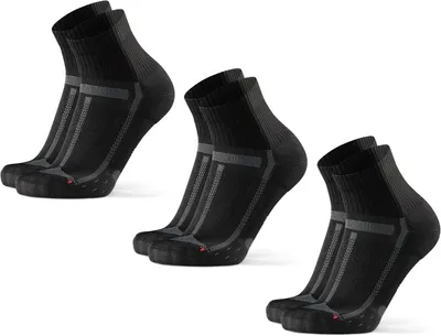 Produktbild von Gepolsterte Laufsocken für Herren, schwarz-grau, Set mit 3 Paaren