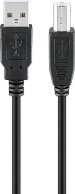 Obrázek produktu pro 10 ks kabelů Goobay 96185 USB-A na USB-B, 1 m, černé, 1 m – 2,5 W, 0,5 A, 480 Mbit/s, USB 2.0