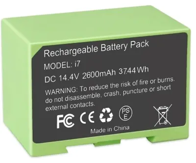 Ersatzakku für iRobot Roomba e & i Serie, 2600 mAh, 14,4 V, Li-Ion