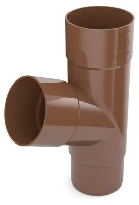 Produktbild von BRYZA Abzweigrohr aus Kunststoff Ø 110 mm, Braun RAL 8017