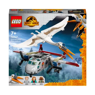 Immagine prodotto di LEGO 76947 Jurassic World Quetzalcoatlus: Raid aereo, dinosauro giocattolo con figure, regalo per bambini dai 7 anni in su