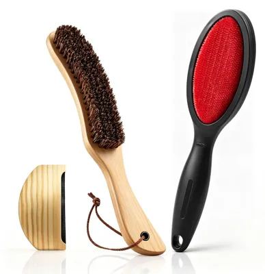 3-in-1 Fusselentferner-Set mit Bürste, Fusselbürste und Kaschmirkamm