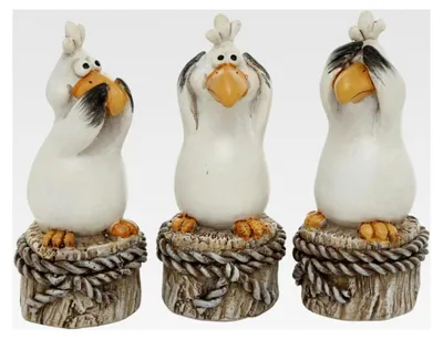 Produktbild von Möwe Harrys 3sort H10cm Material: Kunstharz