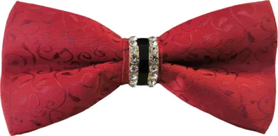 Produktbild von Elegante Fliege Exclusive in Rot mit Zirkon - Stilvolles Accessoire KP30391