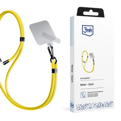 Obrázek produktu pro 3MK EasyClip, Mibilní telefon, Nylon, Zinek, Černá, Žlutá, Závěsný obal