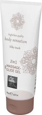 Produktbild von Shiatsu Massageöl und Gleitmittel 2in1, 200ml, für erotische Massagen