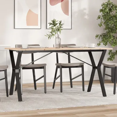 Produktbild von "2026 Promotion" Esstisch Y-Gestell 160x80x75 cm Massivholz Kiefer und Stahl - Esstische CC14153