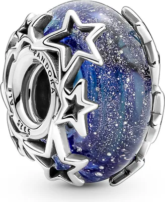 Produktbild von Pandora Galaxy Blue & Star Murano Glass Charm 790015C00 prívesok
