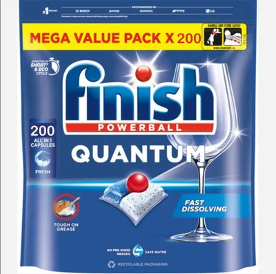 Produktbild von Finish Quantum All-in-1 Geschirrspültabs für normales Geschirr – 300 Tabs