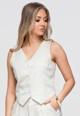Produktbild von LARICA Kamizelka OW-VE-E0009 V-1 taupe beige S