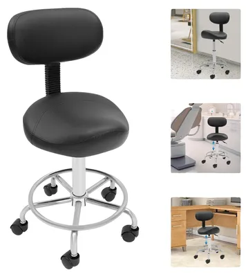 Image de Chaise de bureau, réglable en hauteur, structure robuste, rotation à 360°, conception ergonomique, cinq roulettes universelles