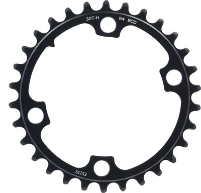 Produktbild von SRAM Kettenblatt ForceWide Road 2x12fach 00.6218.015.005,sw,30Zähne,Alu,94mm, schwarz