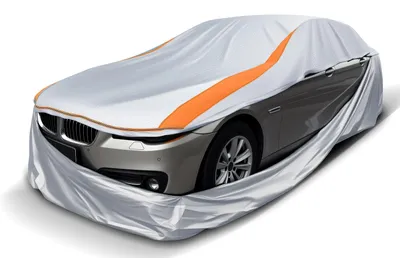 Imagen del producto de Funda para coche - Universal - Poliéster impermeable - 445-485 cm - Plateada