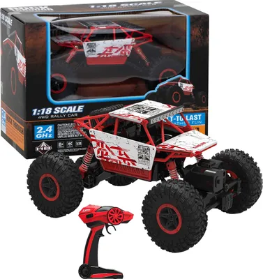 Produktbild von COIL RC-Monstertruck, RC-Auto, Ferngesteuertes Auto, Geländewagen, 1:18, 2,4 GHz, Fernbedienung: 60 – 100 m, 4-Rad Antrieb, Rot