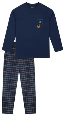 Produktbild von Schiesser Jungen Pyjama Nightwear - dunkelblau - Größe 140