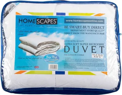 Produktbild von HOMESCAPES Kinder Ganzjahresbettdecke 120x150 cm – Super-Mikrofaser, Wärmeklasse 3-4