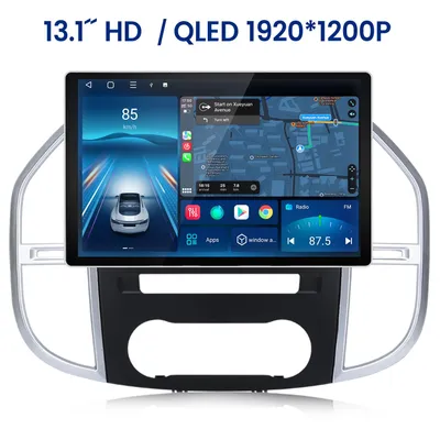 Produktbild von 13.1" Android 15 Autoradio Carplay GPS Navi WiFi 4G BT DAB+ SWC USB 2+32G Für Mercedes Benz Vito W447 2014-2022 8-Kern