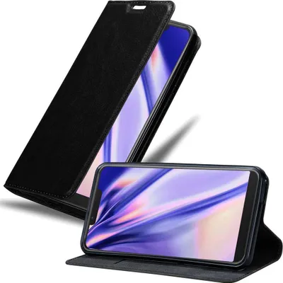 Produktbild von Cadorabo Hülle für WIKO VIEW 2 PLUS Schutz Hülle in Schwarz Handyhülle Etui Case Cover Magnetverschluss