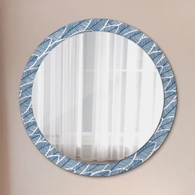 Produktbild von Spiegel - Mirror zum Wandspiegel Schlafzimmer – Schminkspiegel- Blätter- Ø90cm