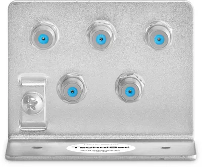 Produktbild von TechniSat Erdungswinkel 5 | Erdungswinkel mit 5 hochwertigen F-Doppelbuchsen