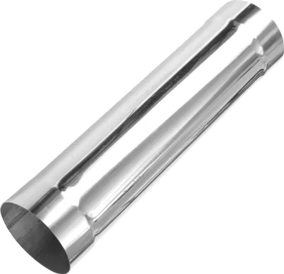 Image de 5" OD Tuyau Droit Tube T304 Acier Inoxydable DIY Personnalisée Tuyauterie Voiture Longueur 18inch Double Extrémités Expansées Polissage de Surface
