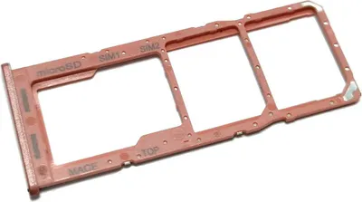 Produktbild von Simkartenhalter passend für Samsung Galaxy M13 (SM-M135F/DSN), Dual-SIM + micro-SD, Originalersatz, Orange-Kupfer