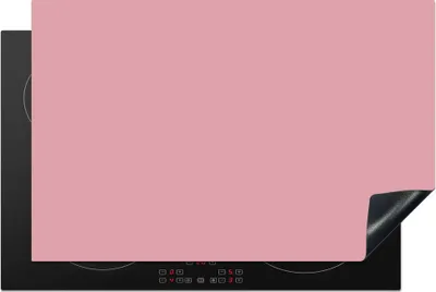 Produktbild von KitchenYeah© Herdabdeckplatte Rosa - Farben - Innenraum - Einfarbig - Farbe , 81x52cm, Küche Deko, Glaskeramikkochfeld Herdabdeckung, Abdeckplatte fùr Kochfeld