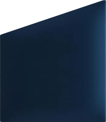 Obrázok produktu pre VILO čalúnený panel zamat 30x35 cm – tmavomodrá, lichobežníkový tvar, čalúnený vankúš na stenu, akustický panel, čelo postele, GEO dizajn, zamatový vzhľad, mäkký (1 kus)