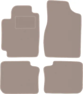 Image de Tapis de sol en velours pour Toyota Camry VI sedan (2001-2006) - tapis de sol LUX beige (4 pièces)