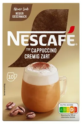 Obrázek produktu pro NESCAFÉ 605635009 NESCAFÉ Cappuccino Cremig Zart Getränkepulver  10x 14,0 g