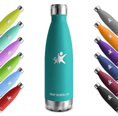Imagen del producto de Botella de acero inoxidable, con aislamiento al vacío, de 750 ml, a prueba de fugas, apta para bebidas carbonatadas
