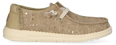 Produktbild von HEYDUDE Wendy Sequin Lace Damens Halbschuhe Olive Grey Größe 37