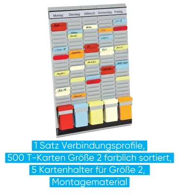 Produktbild von Franken PV-SET1, Grau, Mehrsprachig, Papier, Woche, 1 Stück(e), 315 mm