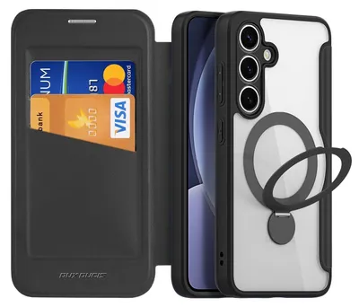 Produktbild von Für Samsung Galaxy S25 Plus DUX DUCIS Skin X Magsafe Ringhalter Hülle Schwarz