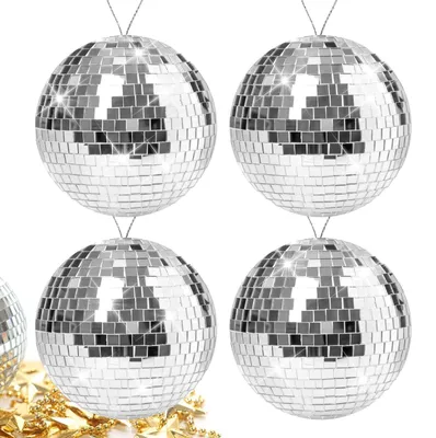 Productafbeelding van Set van 4 Disco Ballen 10 cm voor Feesten