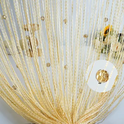Image de Rideau de perles, 100 x 200 cm, 30 perles, lot de 2, pour ouverture de porte