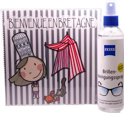 Zdjęcie produktu dla Ściereczka z mikrofibry "Bienvenue en Bretagne 2" rozmiar 18,5*18,5 cm od