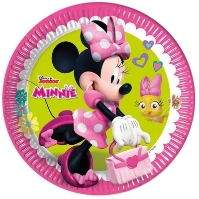 Produktbild von 8 Minnie Mouse Pappteller 23cm