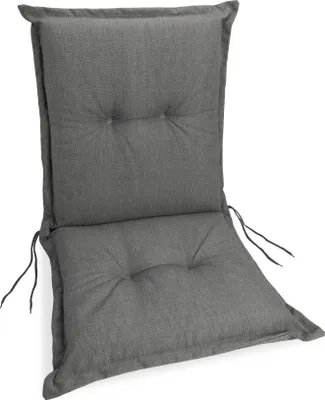 Produktbild von sunnypillow 1 Stück Gartenstuhlauflagen Niedriglehner 100 x 50 x 9 cm  Auflage Polsterauflagen UV-Lichtecht Stuhlauflage Stuhlkissen  Grau