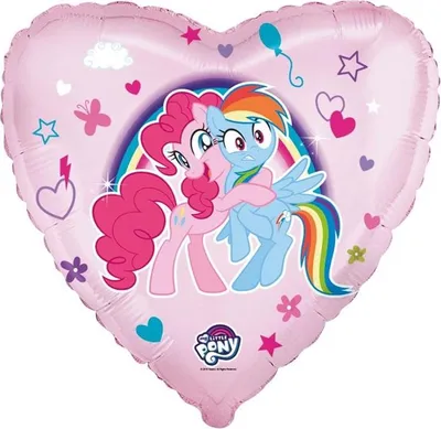 Produktbild von My little Pony Folienballon Herz rosa