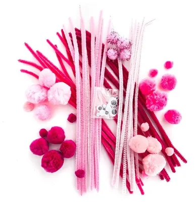 Produktbild von Kreativ-Bastelset – 80-teilig - Rosa