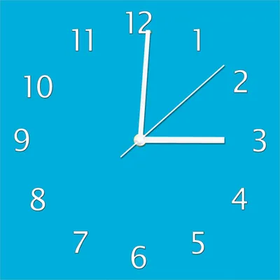 Produktbild von Wallario Design Wanduhr Hellblau aus Echtglas, Größe 30 x 30 cm