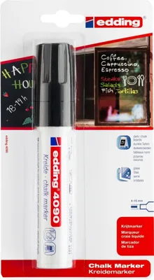 Obrázek produktu pro Křídový popisovač edding 4090 4-15 mm černý Balení 6 ks