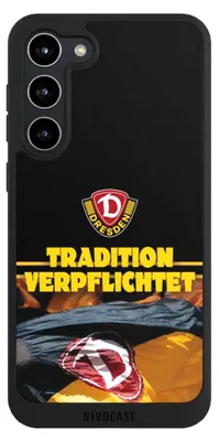 Produktbild von NIVOCASE Handyhülle für Samsung Galaxy S23+  Hülle NIVOpure Case Schwarz Fanartikel SG Dynamo Dresden SGD